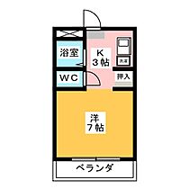 サニーハイツ長久手  ｜ 愛知県長久手市井堀（賃貸マンション1R・3階・23.00㎡） その2