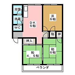 ビラ稲垣 3DKの間取図画像