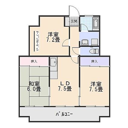 ロイヤルサンコーB棟_間取り_0