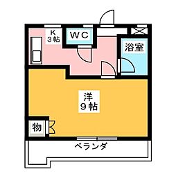 ラ・ステージ青山 1Kの間取図画像