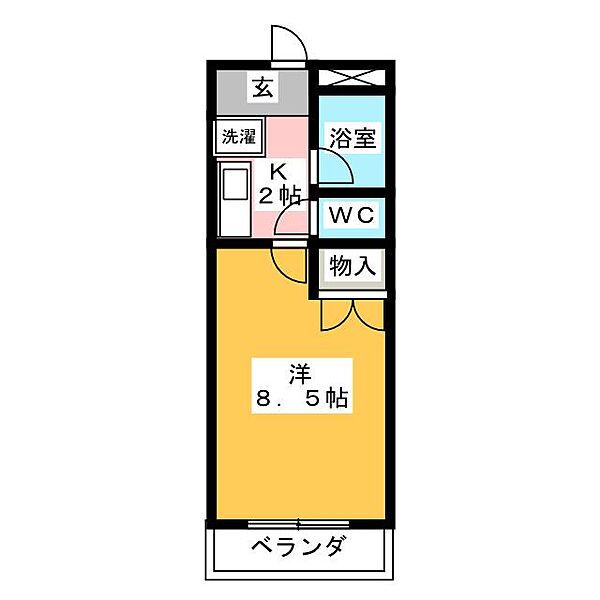 リバーサイドＴ ｜愛知県名古屋市天白区植田西２丁目(賃貸マンション1K・3階・24.90㎡)の写真 その2