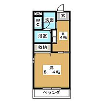 サンシャインガーデンA  ｜ 愛知県名古屋市天白区一本松２丁目（賃貸マンション1DK・1階・30.17㎡） その2