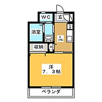 ＦＬＡＴＳ元八事  ｜ 愛知県名古屋市天白区元八事３丁目（賃貸アパート1K・1階・24.79㎡） その2