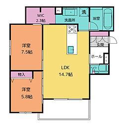間取図画像 2LDK