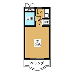ラフォーレ八事 ワンルームの間取図画像