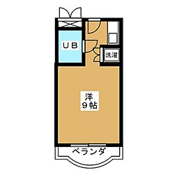 ラフォーレ八事 ワンルームの間取図画像