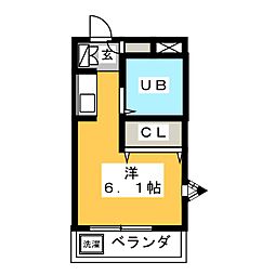 ジョイフル塩釜口2 ワンルームの間取図画像