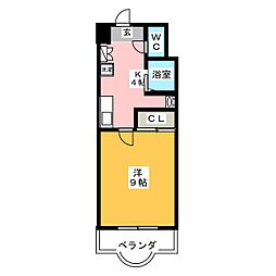 フェイム塩釜 1Kの間取図画像