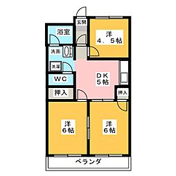 ロイヤルプラザ 3DKの間取図画像