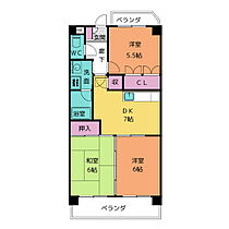 セントラルハイツ中平  ｜ 愛知県名古屋市天白区中平３丁目（賃貸マンション3DK・3階・56.10㎡） その2