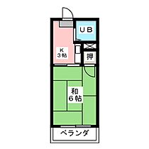 コーポ三朝  ｜ 愛知県名古屋市天白区植田山２丁目（賃貸マンション1K・2階・17.00㎡） その2