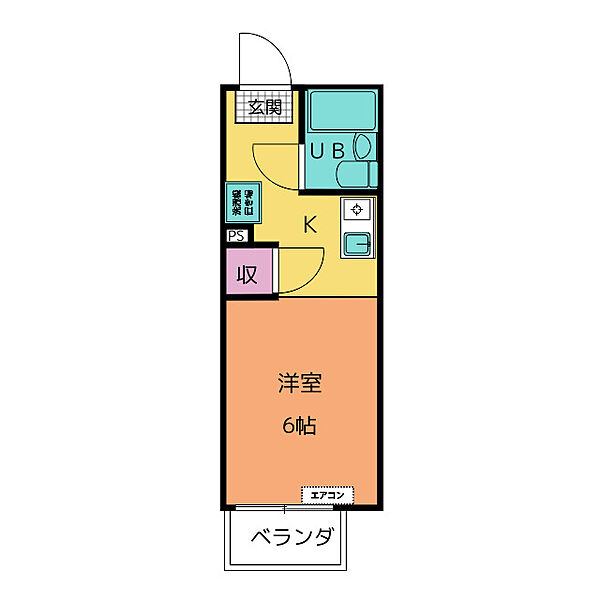 アビテシンシア ｜愛知県日進市赤池４丁目(賃貸アパート1R・2階・17.00㎡)の写真 その2