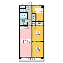 リバーパーク植田東  ｜ 愛知県名古屋市天白区植田東３丁目（賃貸マンション3LDK・6階・65.16㎡） その2