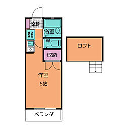 KAISERHOUS ワンルームの間取図画像