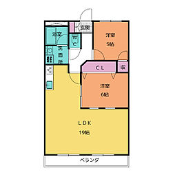 間取図画像 2LDK