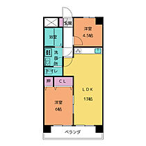 エスポワール平針  ｜ 愛知県名古屋市天白区平針２丁目（賃貸マンション2LDK・4階・52.90㎡） その2