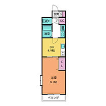 ランドマーク中平  ｜ 愛知県名古屋市天白区中平４丁目（賃貸マンション1DK・4階・32.50㎡） その2