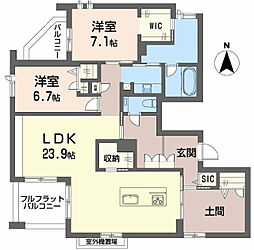 新築Ｈａｍｐｓｔｅａｄ　Ｍａｉｓｏｎ 2階2LDKの間取り