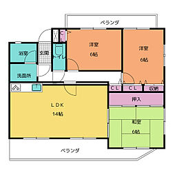 間取図画像 3LDK