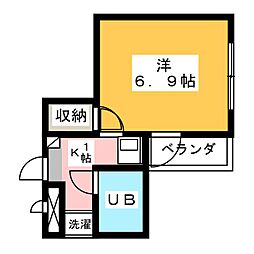 間取図画像 1K