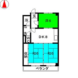 間取図画像 3DK