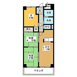 フレンドビル21 3LDKの間取図画像