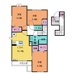 グラン エール 3LDKの間取図画像