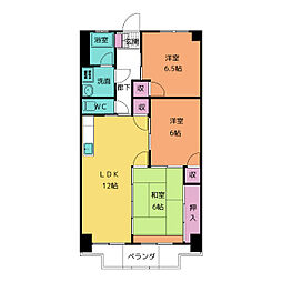 グリーン高瀬木 3LDKの間取図画像