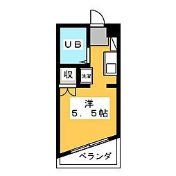 ピア向が丘 1Kの間取図画像