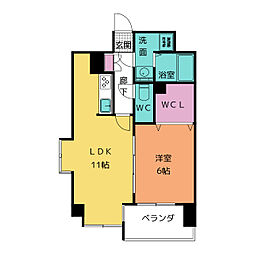 Ceres平針2 1LDKの間取図画像
