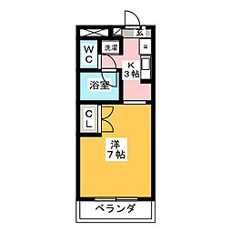 間取図画像 1K