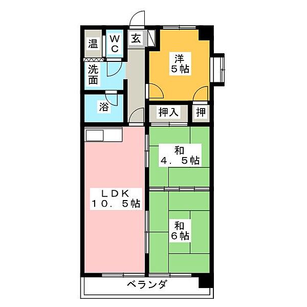 フレックスオーシャン ｜愛知県名古屋市天白区元植田３丁目(賃貸マンション3LDK・1階・56.70㎡)の写真 その2