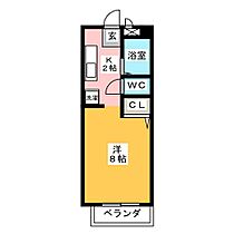 長谷川10番館  ｜ 愛知県名古屋市天白区植田東３丁目（賃貸アパート1K・2階・23.18㎡） その2