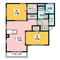 マ・メゾン・エクラ  ｜ 愛知県名古屋市天白区菅田２丁目（賃貸アパート2LDK・2階・61.23㎡） その2