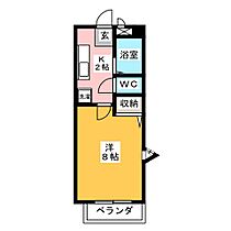 長谷川10番館  ｜ 愛知県名古屋市天白区植田東３丁目（賃貸アパート1K・2階・23.18㎡） その2