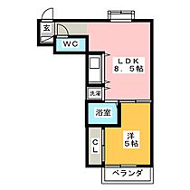 レジデンス植田  ｜ 愛知県名古屋市天白区井口１丁目（賃貸マンション1LDK・4階・29.79㎡） その2