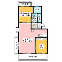 スカイハイツ沢  ｜ 愛知県名古屋市天白区植田３丁目（賃貸マンション2LDK・4階・54.27㎡） その2