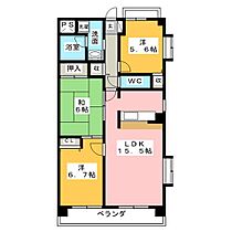 パークサイド上原  ｜ 愛知県名古屋市天白区原３丁目（賃貸マンション3LDK・1階・73.71㎡） その2