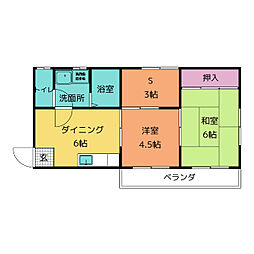 メゾンシエテ 2階2SDKの間取り