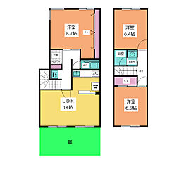 八事表山住宅1号棟 2階3LDKの間取り