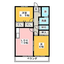 間取図画像 2LDK