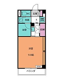 エポックステージ 1Kの間取図画像