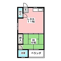 コーポ谷川 203 ｜ 愛知県一宮市別明町３丁目（賃貸マンション1LDK・2階・33.00㎡） その2