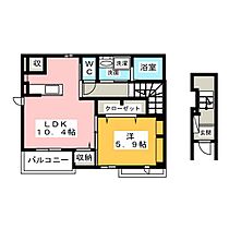 クレイン　A・T  ｜ 愛知県一宮市篭屋１丁目（賃貸アパート1LDK・2階・45.13㎡） その2