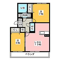 ロイヤルガーデン　ルピナス館  ｜ 愛知県一宮市木曽川町里小牧字渡瀬（賃貸アパート2LDK・3階・60.88㎡） その2