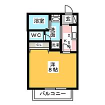 サン・friends起  ｜ 愛知県一宮市起字西茜屋（賃貸アパート1K・1階・24.80㎡） その2