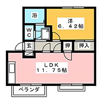 マ・メゾン槙  ｜ 愛知県一宮市木曽川町黒田字下市場南（賃貸アパート1LDK・2階・41.40㎡） その2