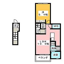 エスポワール東島Ｂ  ｜ 愛知県一宮市東島町１丁目（賃貸アパート1LDK・2階・41.24㎡） その2