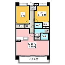 グリーンアップル  ｜ 愛知県一宮市昭和２丁目（賃貸マンション2LDK・4階・67.00㎡） その2