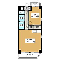 ルネ新生  ｜ 愛知県一宮市新生２丁目（賃貸マンション1LDK・4階・50.43㎡） その2